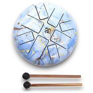 Метален Барабан Happy Drum Синьо Небе Ом - 18 см