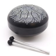 Метален Барабан Happy Drum Гравирана Ом Мандала - 16 см