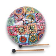 Метален Барабан Happy Drum Многоцветен - 17x13 см