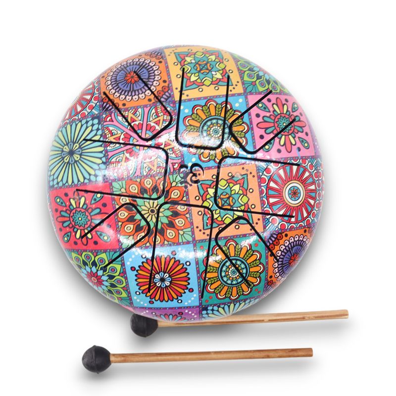 Метален Барабан Happy Drum Многоцветен - 17x13 см