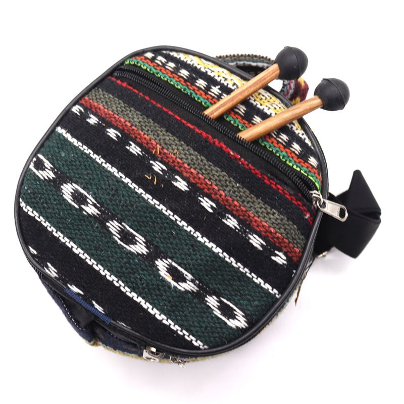 Метален Барабан Happy Drum Мраморен - 17x13 см