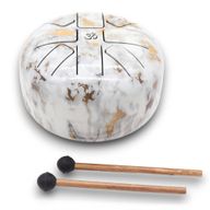 Метален Барабан Happy Drum Мраморен - 17x13 см