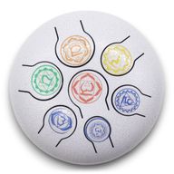 Метален Барабан Happy Drum 7 Чакри - 17x13 см