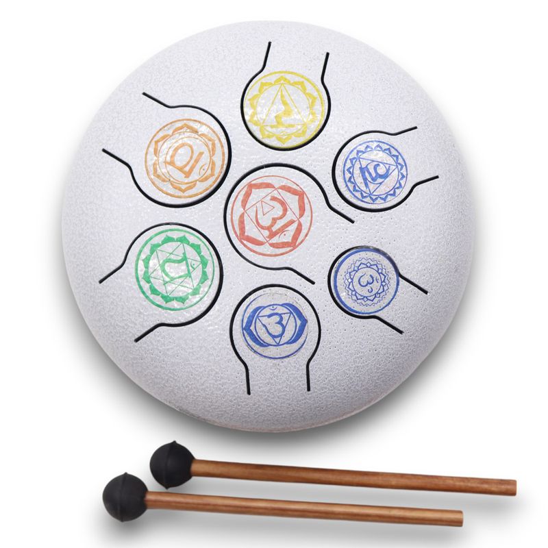 Метален Барабан Happy Drum 7 Чакри - 17x13 см