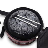 Метален Барабан Happy Drum Гравирана Ом Мандала - 22x15 см