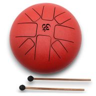 Метален Барабан Happy Drum Червен Ом - 22x16 см