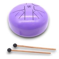 Метален Барабан Happy Drum Виолетов Ом - 22x16 см