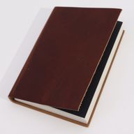 Средно тъмно кафяв дневник за бележки - 100 страници с редове - 18×13 см