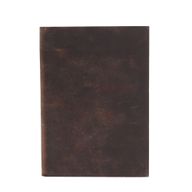 Черно-кафяв ежедневник за бележки - 100 страници с редове - 18×13 см