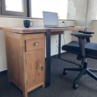 рециклирана дървесина - чекмеджета за офисно бюро 30x70x35 см