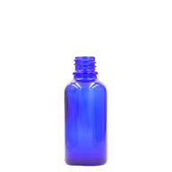 5ml син стъклен флакон с капкомер - Без капачка