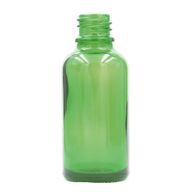100ml зелена стъклена бутилка с капкомер - без капачка