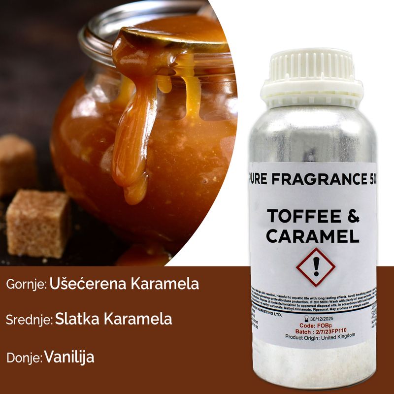 Toffee & Caramel чисто ароматно масло - 500 мл