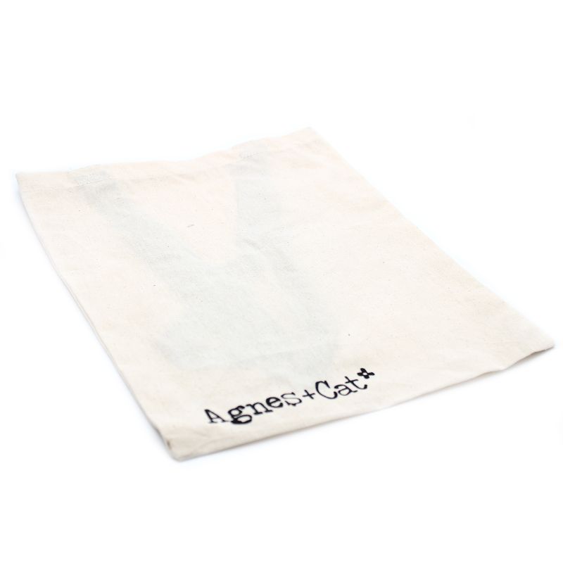 Памучна чанта Agnes and Cat 6 унции - 35x30 см - Agnes+Cat