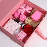 Плоска сглобяема подаръчна кутия - голяма (28.2x20.2x9.2 см) - бебешко синьо