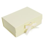 Сгъваема кутия за подаръци - Голяма (28.2×20.2×9.2см) - слонова кост