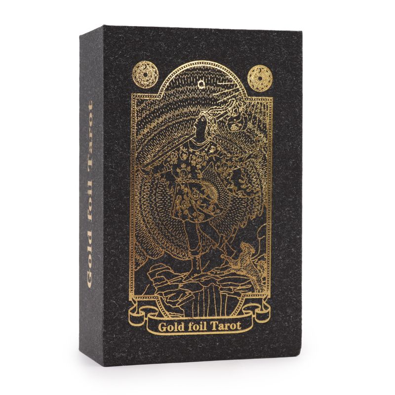 Комплект Златни Карти Таро с Книга - Подаръчна Кутия