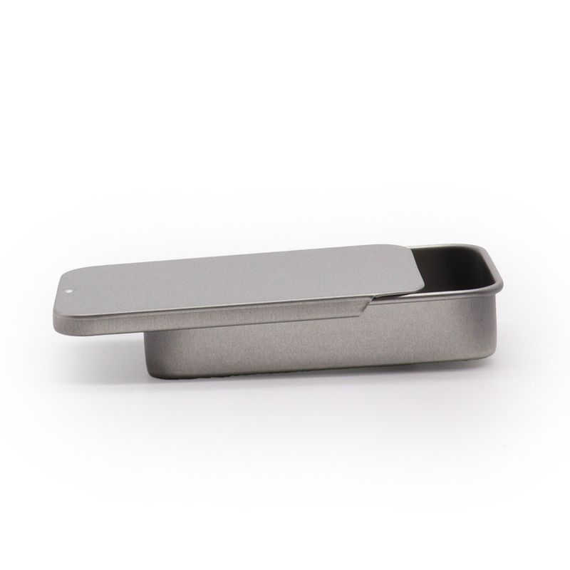 Плъзгащ се капак за мини метална кутия-дозатор - 15 г (8x3.4x1.2 см)