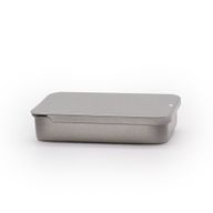 Плъзгащ се капак за мини метална кутия-дозатор - 15 г (8x3.4x1.2 см)