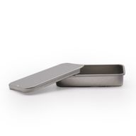 Мини метална кутия-дозатор с плъзгащ се капак - 10 г (6x3.3x1 см)