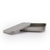 Мини метална кутия-дозатор с плъзгащ се капак - 10 г (6x3.3x1 см)