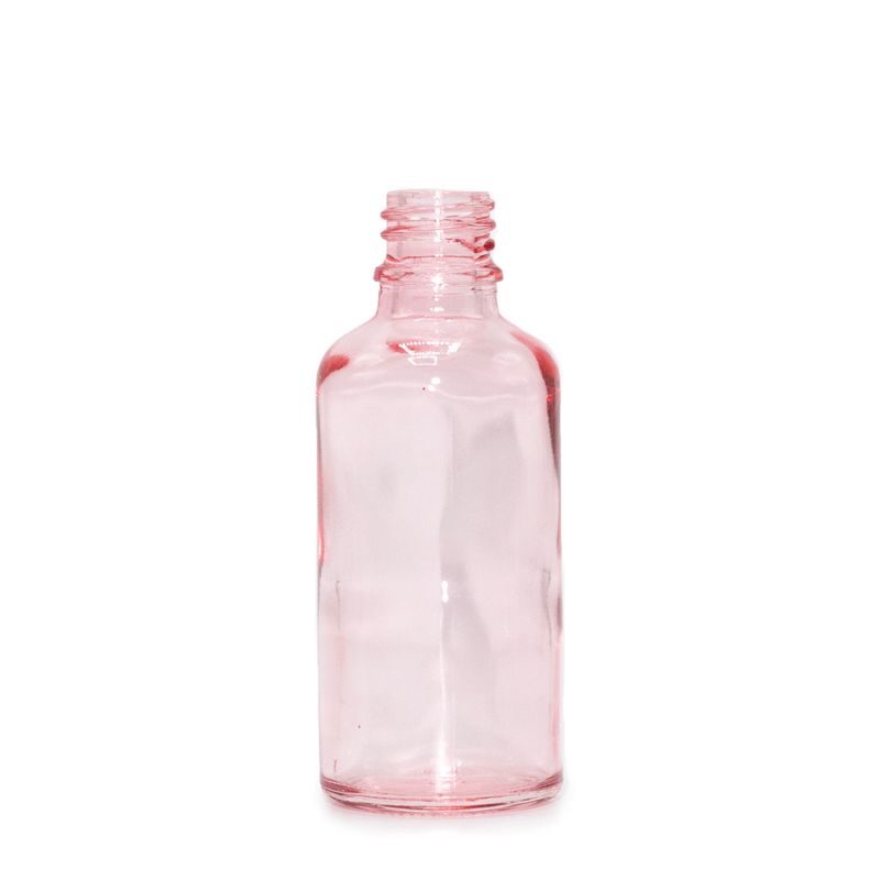 30ml шише с капкомер от стъкло в розов цвят