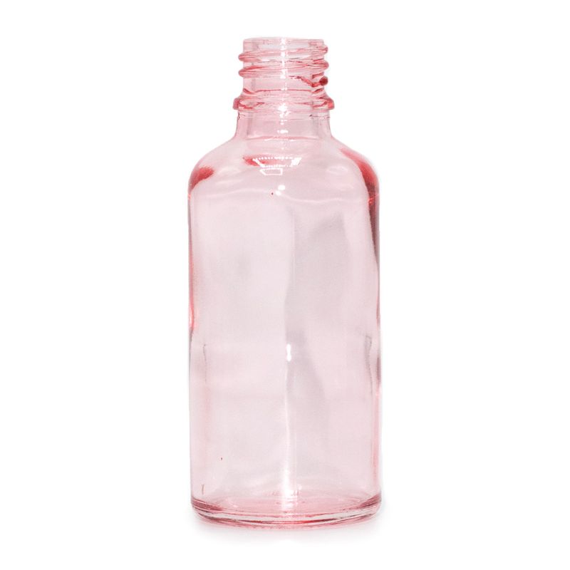 100 ml розово-розова стъклена бутилка с капкомер