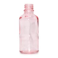 100 ml розово-розова стъклена бутилка с капкомер