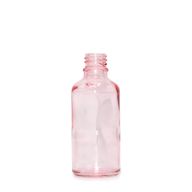 10ml розово стъклено шише с капкомер