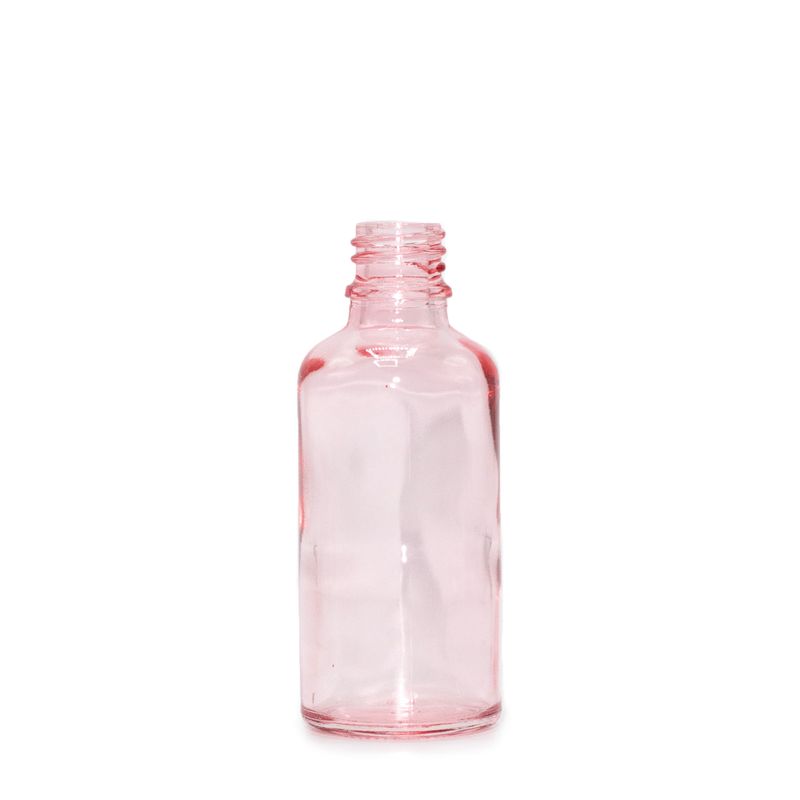 10ml розово стъклено шише с капкомер