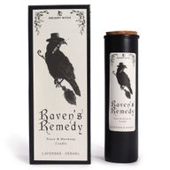 Raven's Remedy ритуална свещ за древната вещица и пасваща подаръчна кутия, преден изглед