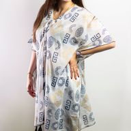 Кафтан с Гръцки Мотиви в Златно и Синьо