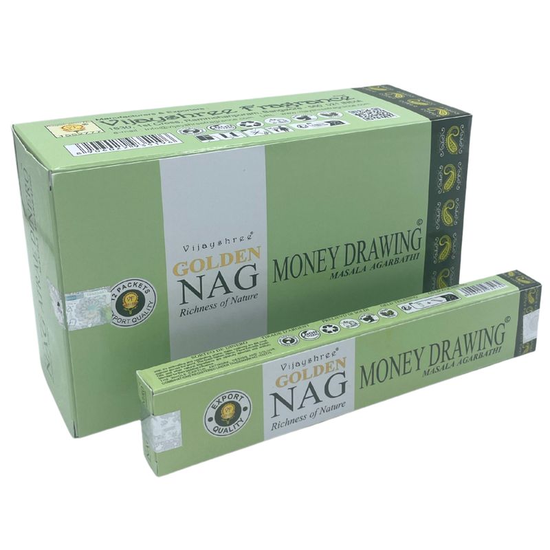 15гр - Храмови Ароматизиращи Пръчици "Golden Nag" - Тамян "Привличане на Пари"