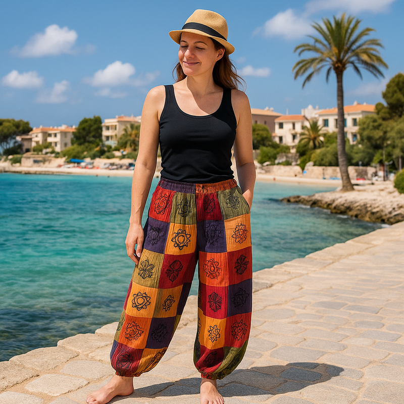 Nomad Sari - гъбени панталони - оранжеви нюанси S/M