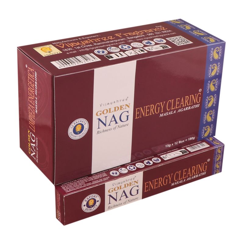 15гр - Храмови Ароматизиращи Пръчици "Golden Nag" - Тамян "Изчистване на Енергия"