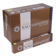 15гр - Храмови Ароматизиращи Пръчици "Golden Nag" - Тамян Сандалово Дърво