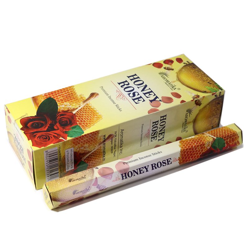 Премиум Ароматни Пръчици "Aromatika" Без Въглен - Медена Роза - 20гр
