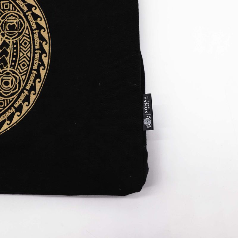 Голяма Tote торба шоколадово каменно пране 14oz - Freedom Chakra