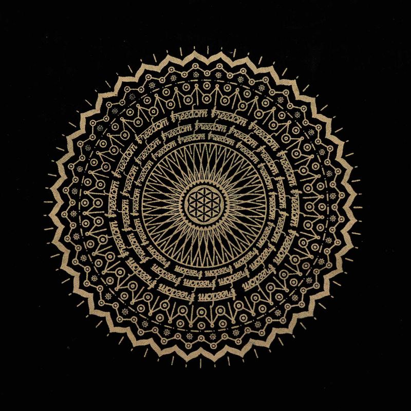 Изключително голяма чанта за носене шоколадова Stonewash 14oz - Freedom Mandala