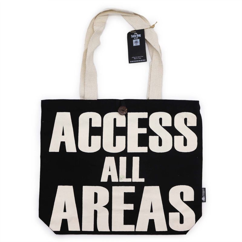 Класическа Еко Чанта Access All Areas, Черна 10 унции
