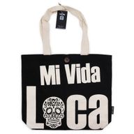 Класическа Еко Чанта Mi Vida Loca, Черна 10 унции