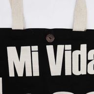 Класическа Еко Чанта Mi Vida Loca, Черна 10 унции