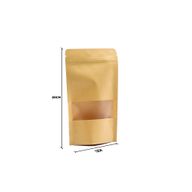 Крафт торба със прозорец 12×20 см