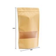 Крафт чанта със прозорец 20x30 см