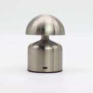 Сребърна Тъч Лампа Гъба С USB-C И Батерия (400 mAh)