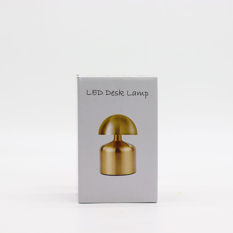 Сребърна Тъч Лампа Гъба С USB-C И Батерия (400 mAh)