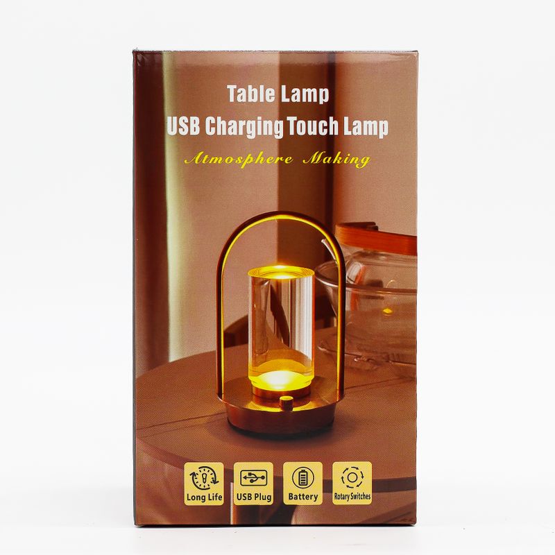 Кристална Тъч Лампа Фенер С USB-C И Батерия (2000 mAh)