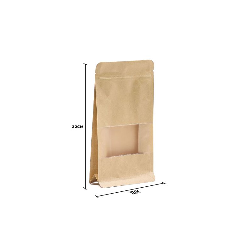 Kraft Squat торби с прозорец - 12х22 см