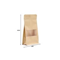 Крафт торбички с прозорец - 14x24 см