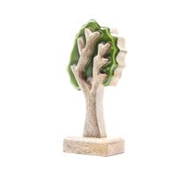Изгубени в гората - Едно дърво 3D дървена украса - 20x10 см